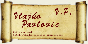 Vlajko Pavlović vizit kartica